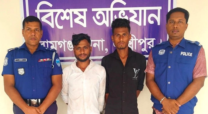 লক্ষ্মীপুরে ইটভাটা শ্রমিক মিন্টু হত্যা মামলার দুই আসামি গ্রেপ্তার